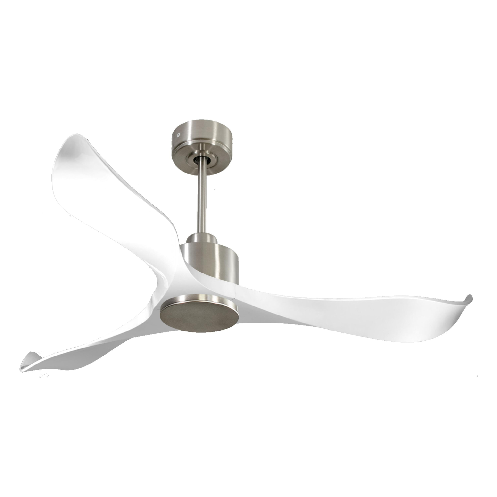 Ventilateur de plafond Réversible  Thermostat Wifi Moteur à courant continu Toits en pente Télécommande Adaptateur 2/3 Lames Hypersilence Mémoire