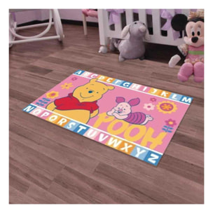 Tapis enfant Winnie et Porcinet, lavable en machine à 30°C