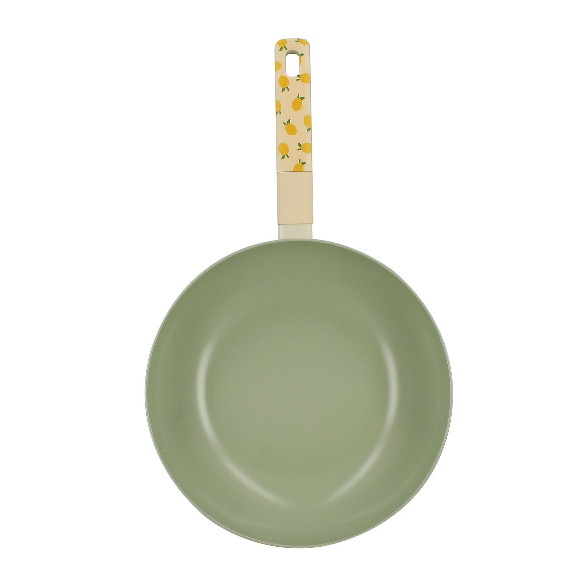 Wok 28cm en aluminium citron - tous feux CITRON
