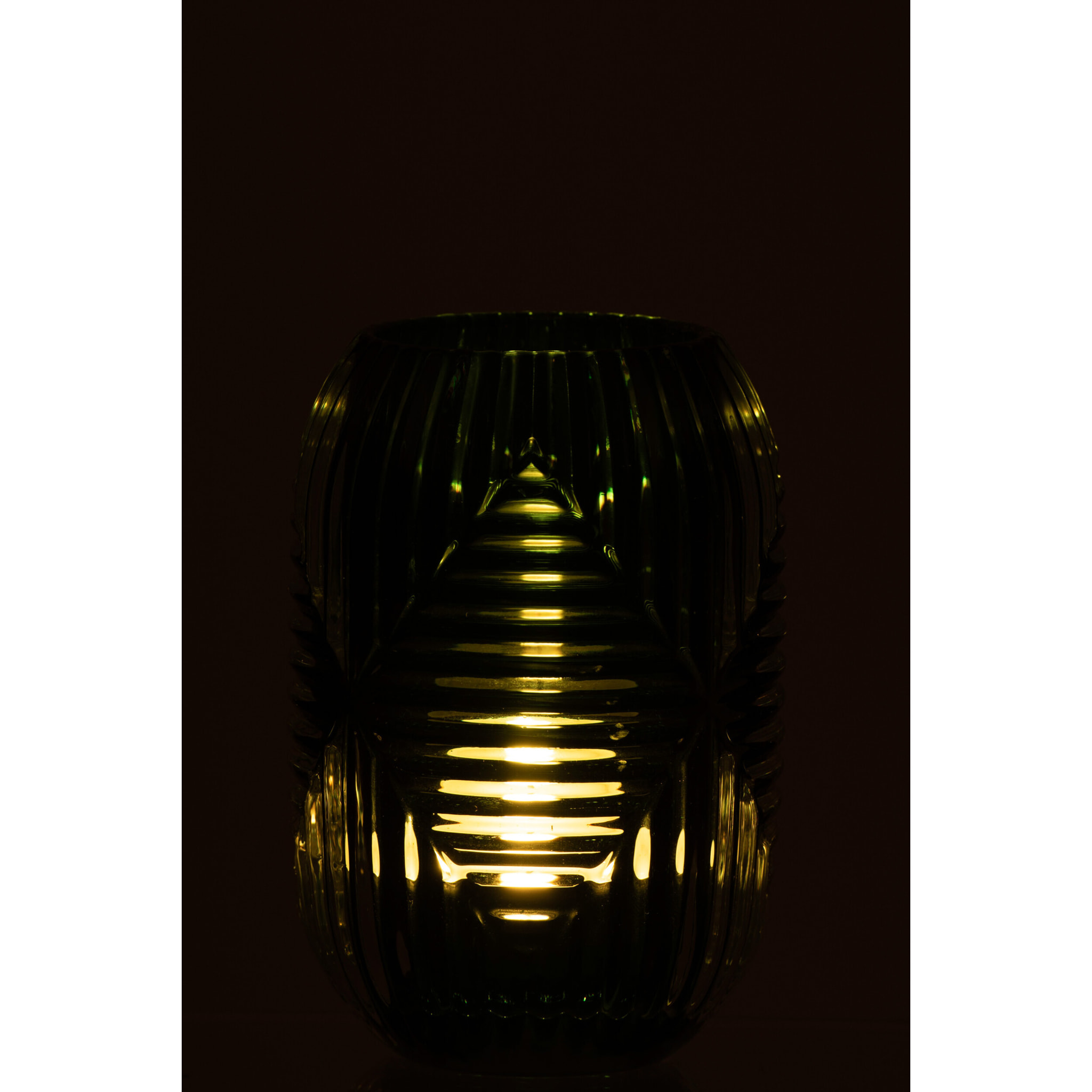 J-Line photophore Haut Lignes - verre - vert