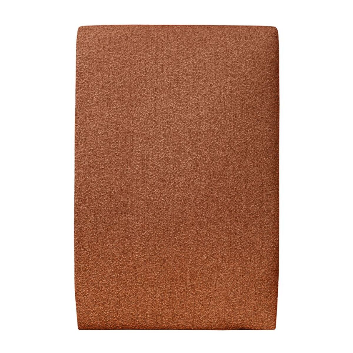 Cabecero tapizado Tejido rizado Terracota - Para colocar contra una pared