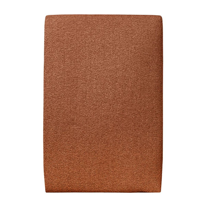 Cabecero tapizado Tejido rizado Terracota - Para colocar contra una pared