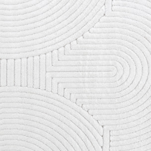 REYKO Alfombra de Interior/Exterior con Motivos 3D en Relieve