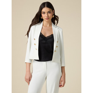 Oltre - Giacca blazer corta - Bianco