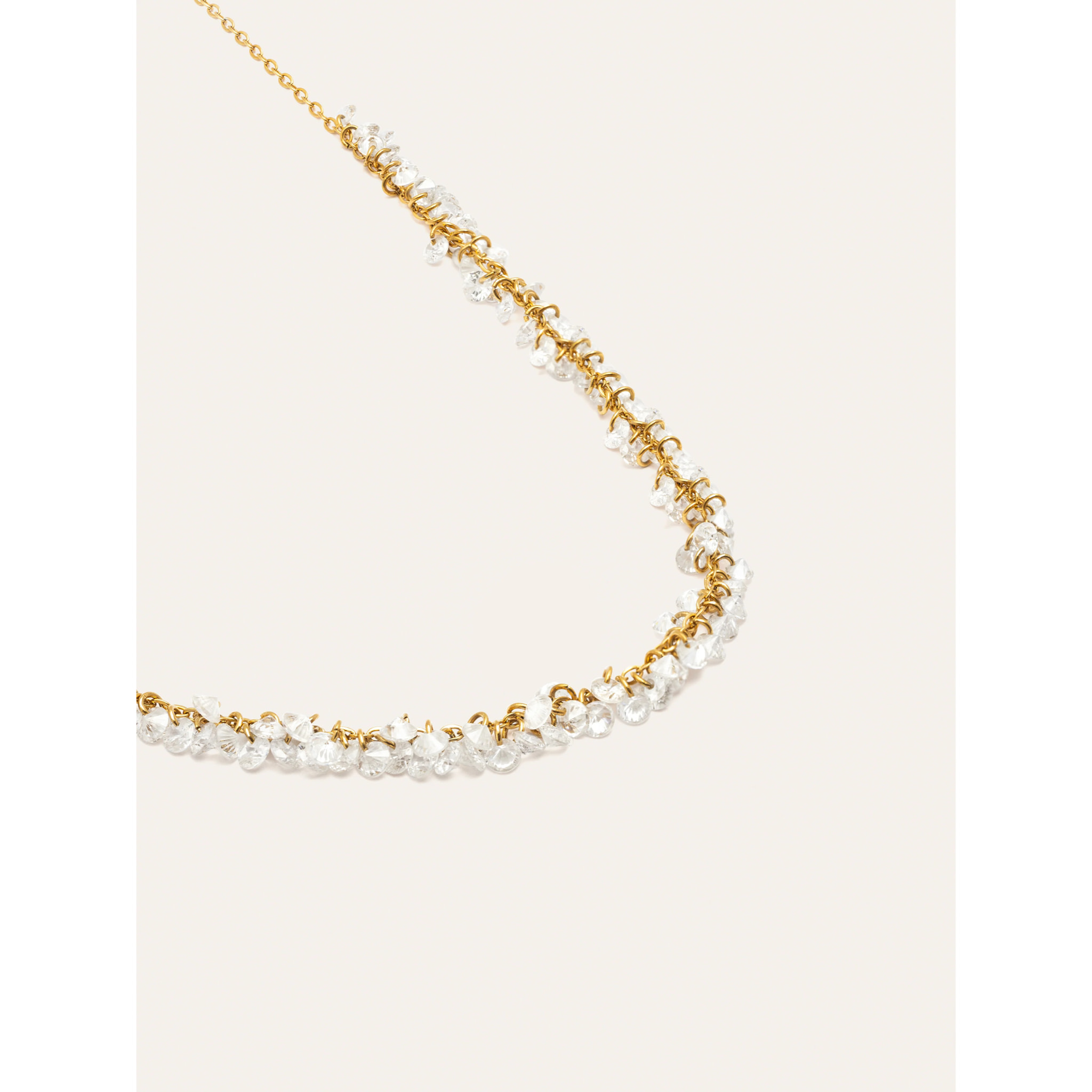 Collar Starlight Sky Acero Baño Oro