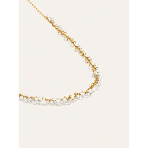 Collar Starlight Sky Acero Baño Oro