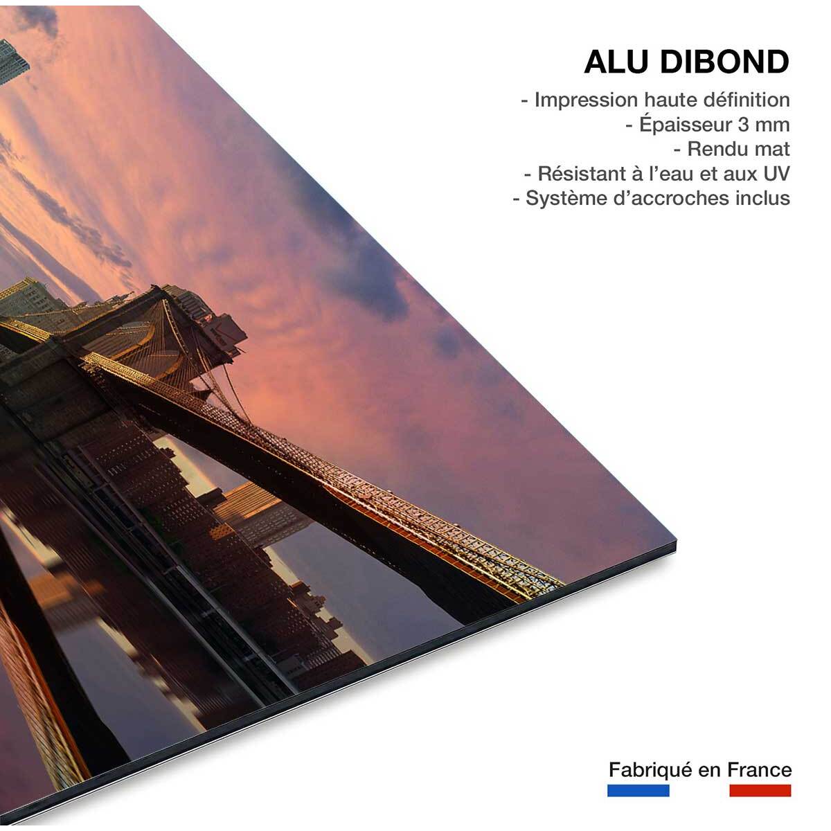 Tableau new york hudson river manhattan Tableau alu Dibond