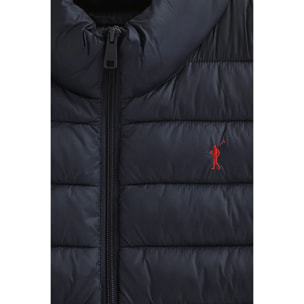 Chaleco ultralight azul marino con logo Rigby Go