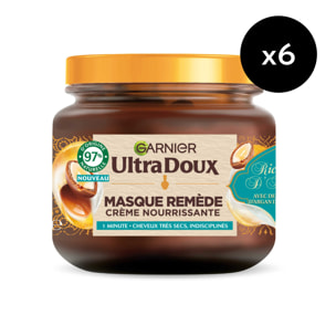 Lot de 6 - Garnier Ultra Doux Masque Remède Disciplinant richesse d'argan 340ml