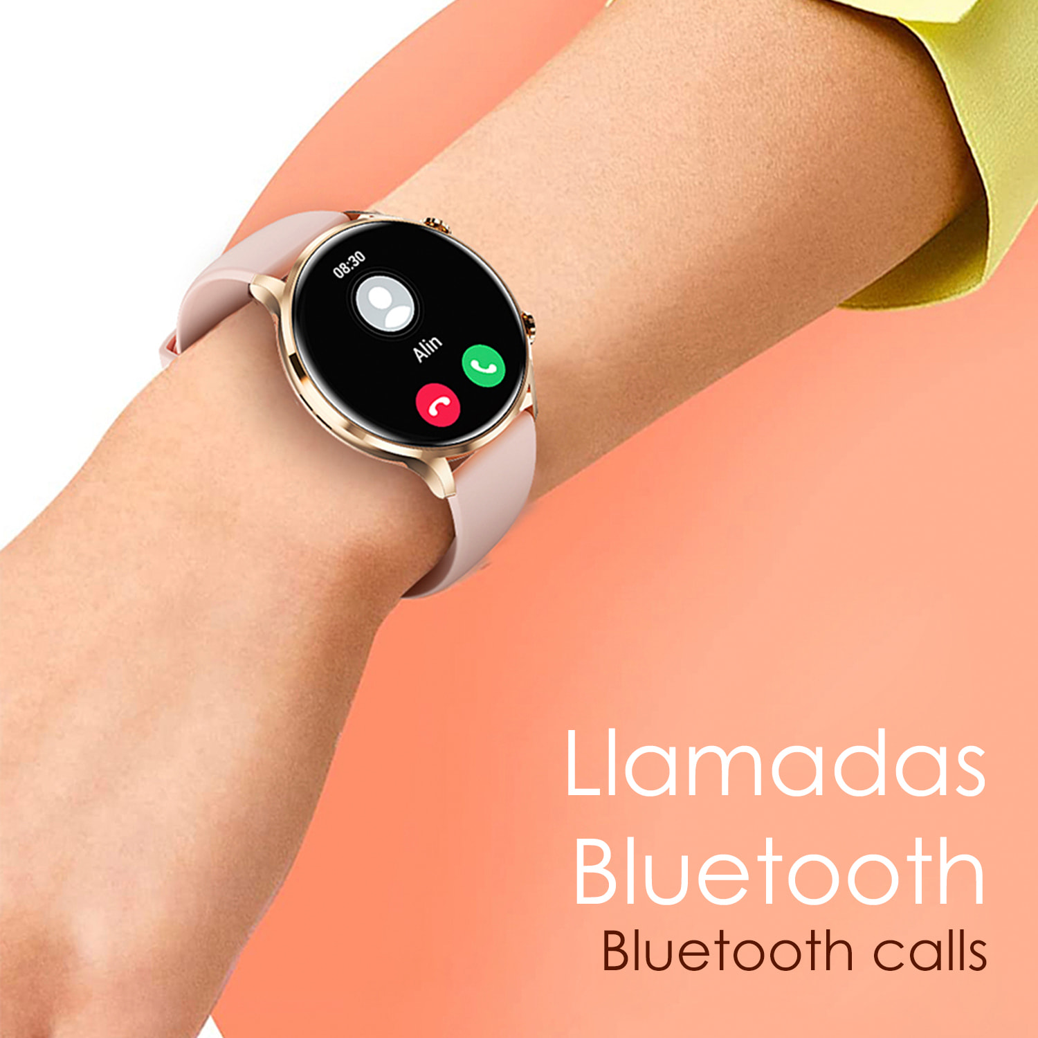 Smartwatch QS40 con chiamate Bluetooth, notifiche push. Molteplici modalità sportive, monitor della salute.