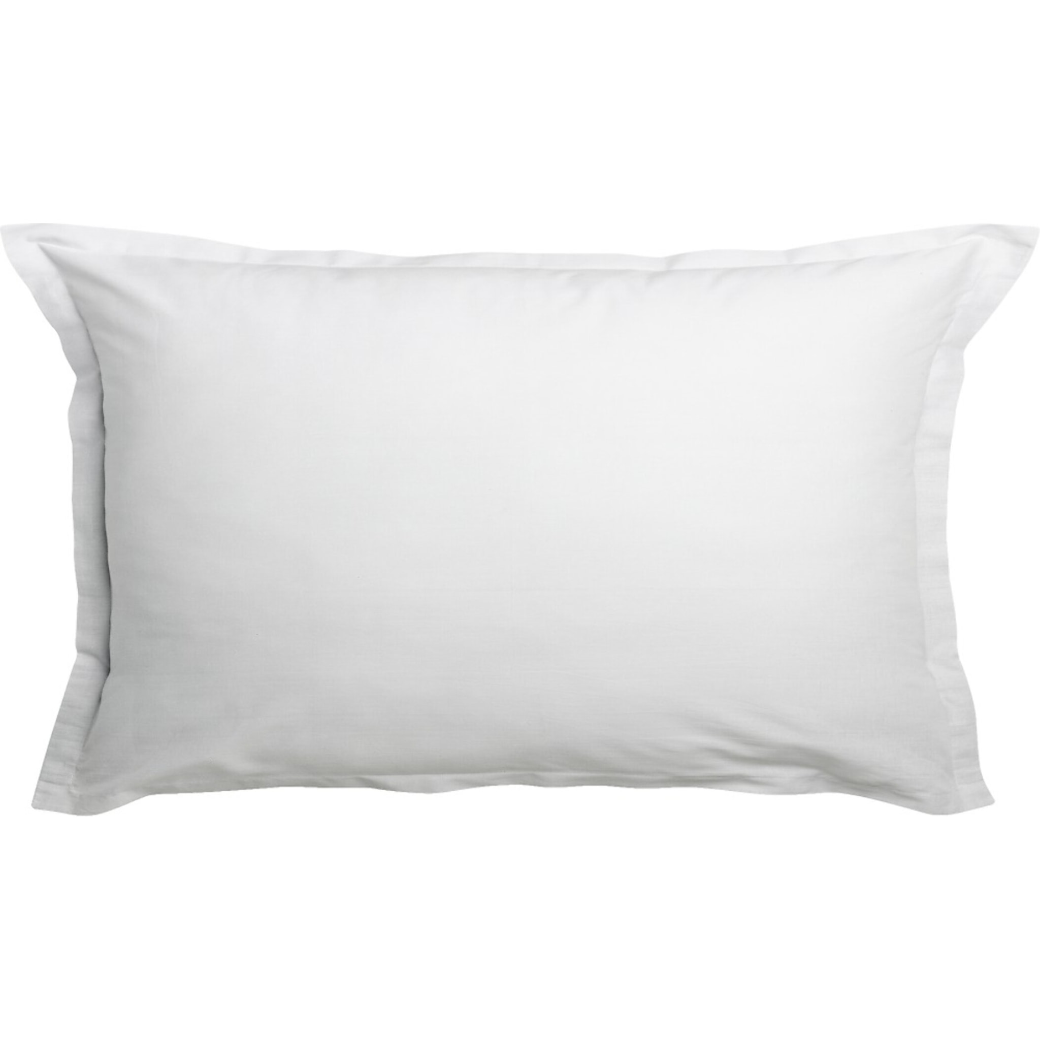 Lot De 2 Taies D'oreiller 100% Coton 57fils Blanc