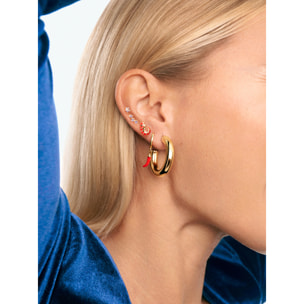 Orecchino Mombasa in Acciaio Placcato Oro