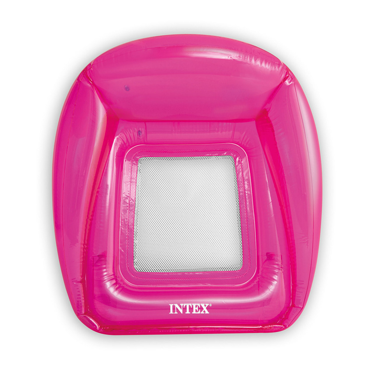Intex Sillón hinchable transparente con red, PVC, surtido, 104x102 cm