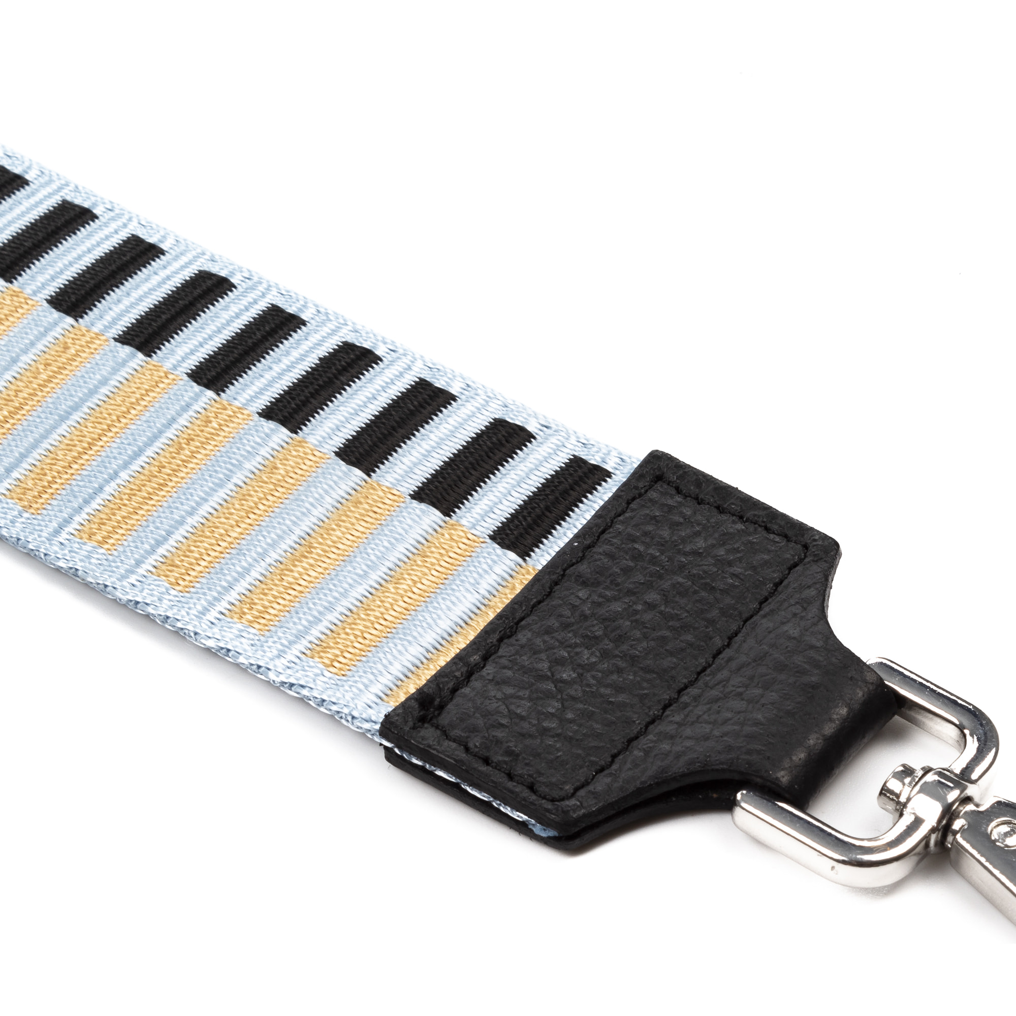 Amato cintura universale per borse donna. Pelle autentica Dollaro combinata con tessuto.