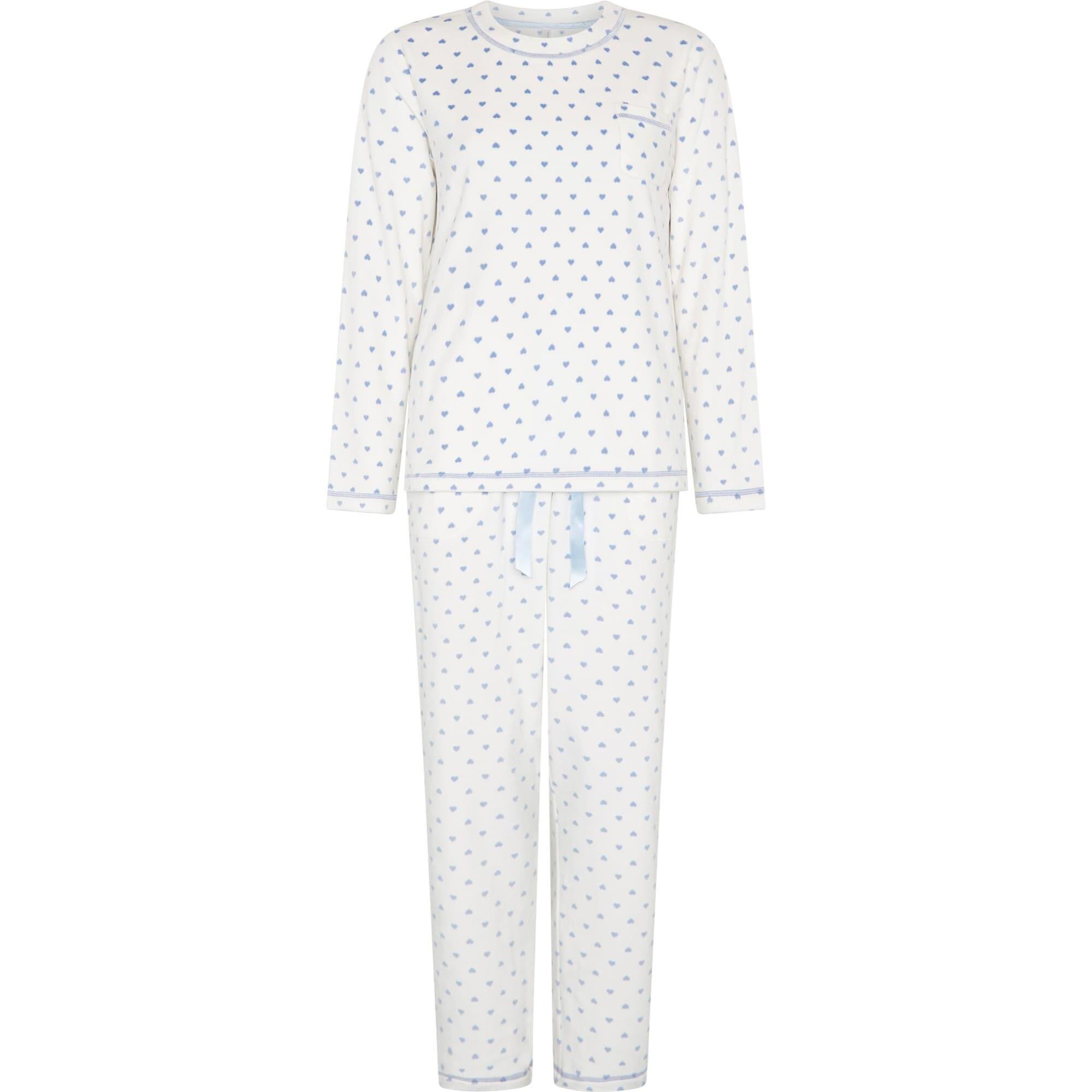 Pijama mujer de corazones micropolar