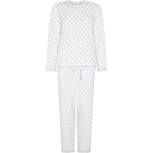 Pijama mujer de corazones micropolar
