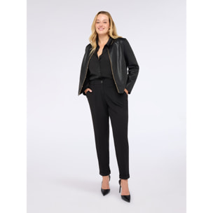 Fiorella Rubino - Pantaloni New York in tessuto stretch - Nero