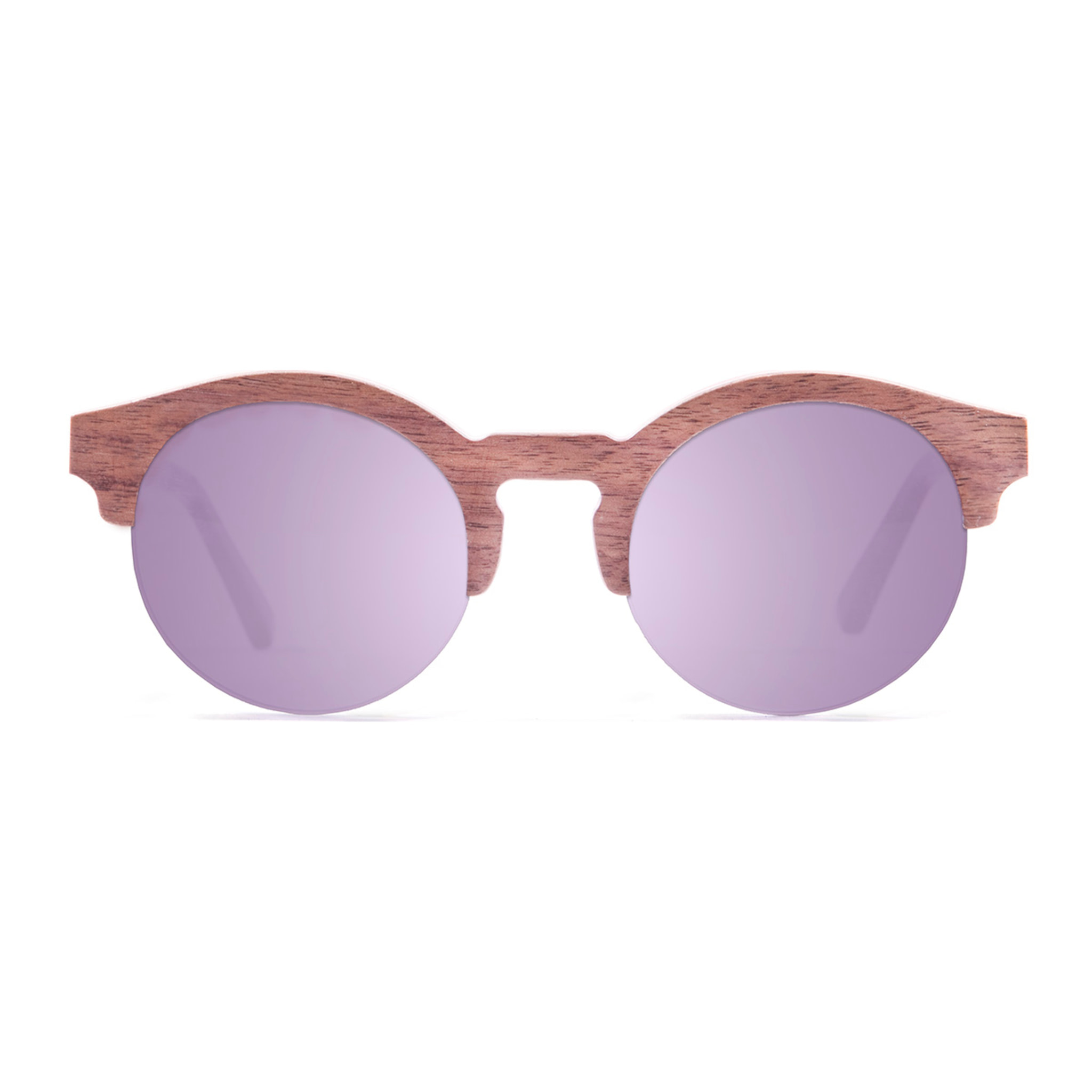 Gafas de sol KAU HONG KONG - Patilla de madera de ébano y / Ahumada