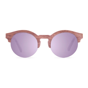 Gafas de sol KAU HONG KONG - Patilla de madera de ébano y / Ahumada