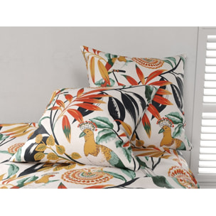 Parure Housse De Couette 3pcs 100% Coton 57fils Ninon