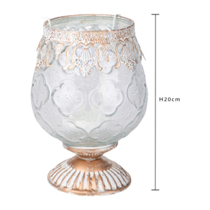 Portatealight decoro metallo - Pezzi 6 - ORO - Bianchi Dino SpA