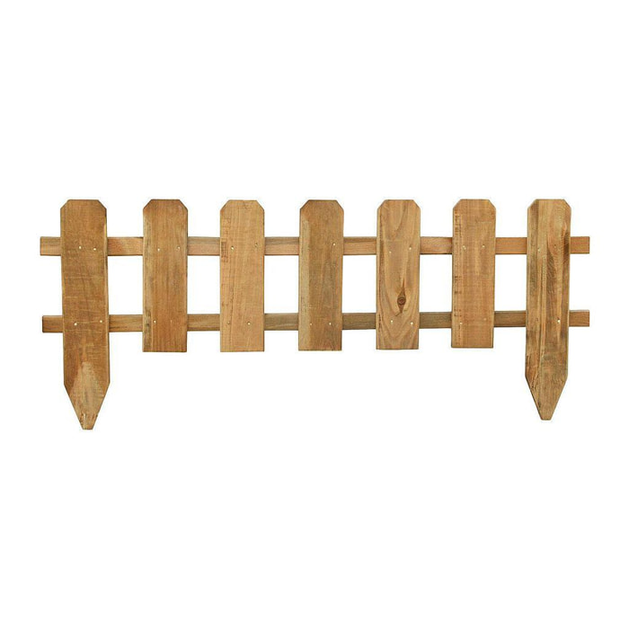 Easy - bordura per aiuole 110x45 cm staccionata Legno di Pino impregnato