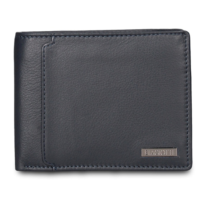 Portafoglio uomo in vera pelle - Modello Erevan Prime - Casual - 12.0 x 10.0 x 2.5 cm