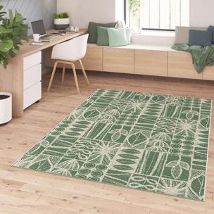 Tapis extérieur tissé kilim rectangle BOPO