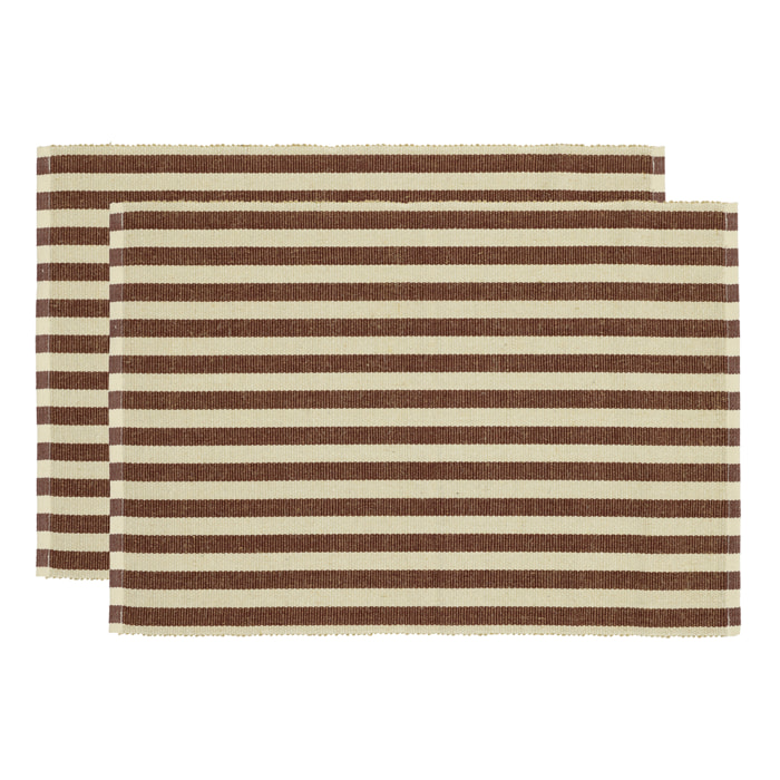 Set de 2 set de table Statement Stripe 33x48cm
