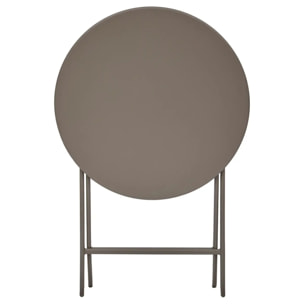 Table de jardin Greensboro 2 places pliable café D40cm