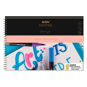 PACK 12 UDS BLOC DE MARKER PAPER 30 HOJAS B5 ESPIRAL