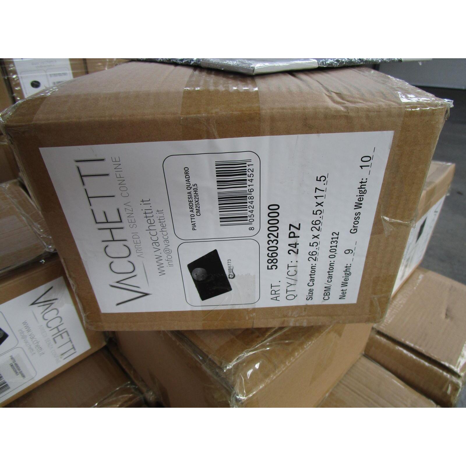 Piatto in ardesia quadro cm25x25h0,5