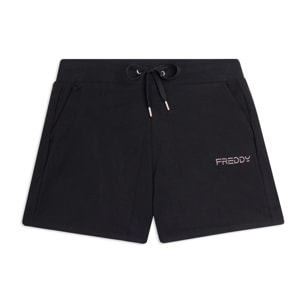 Pantaloncini Sportivi in Jersey con Coulisse e Logo FREDDY