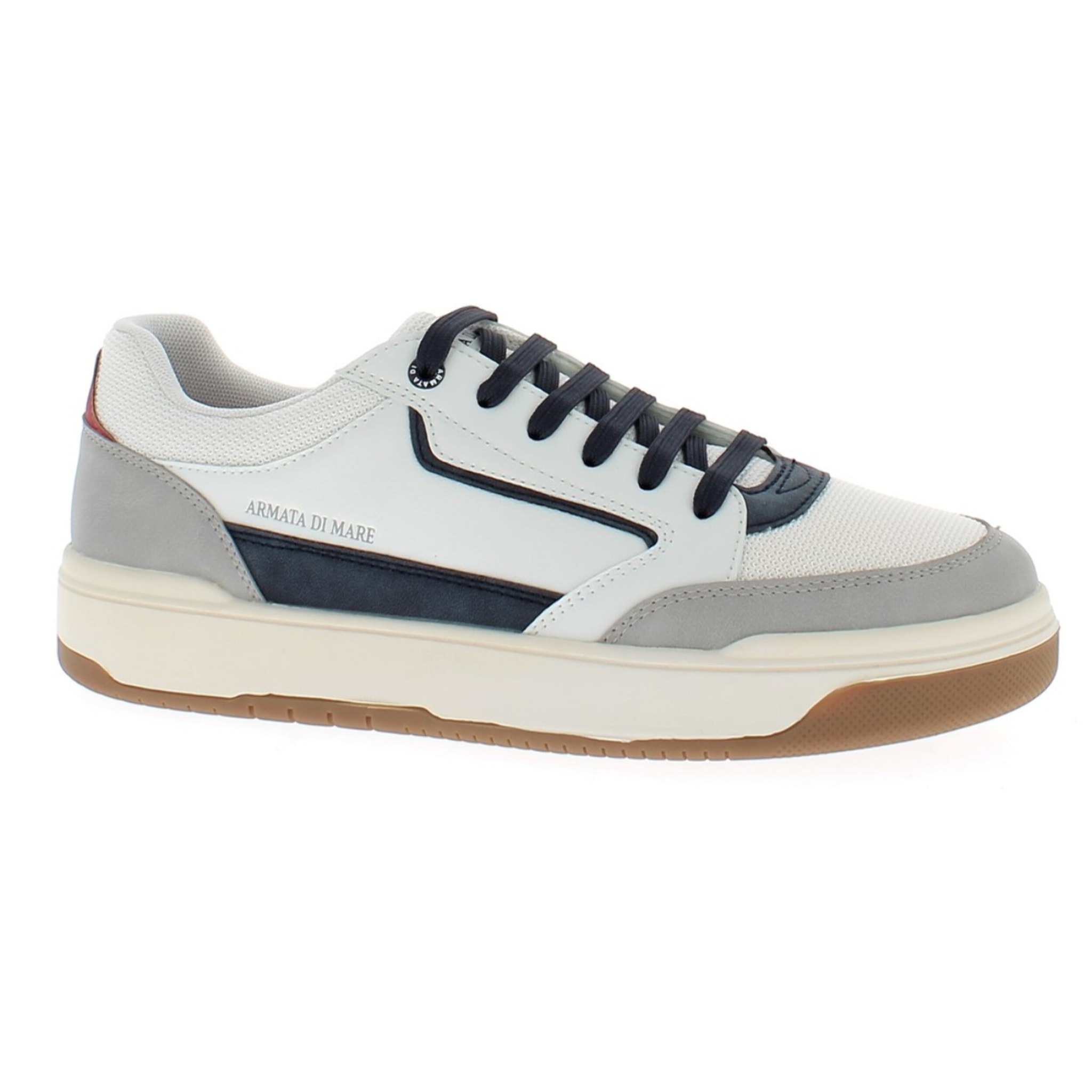 Armata di Mare Scarpe Uomo Sneakers Casual Stringate con Soletta Rimovibile in Memory Foam AMU S25D737 Off White