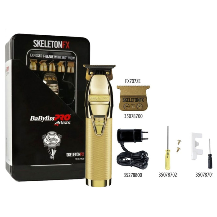 BABYLISS Pro Professional Trimmer Skeleton Gold Fx7870ge