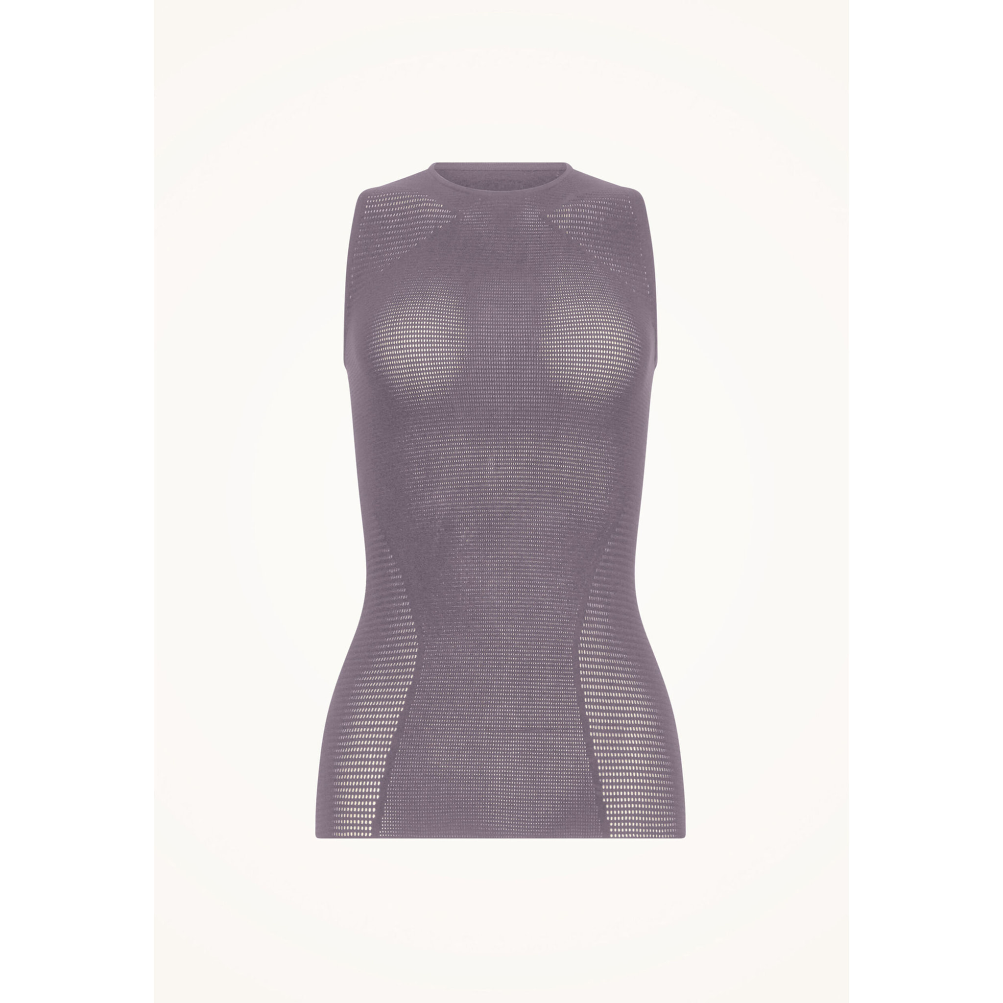 Top senza maniche Grid Net Top Sleeveless