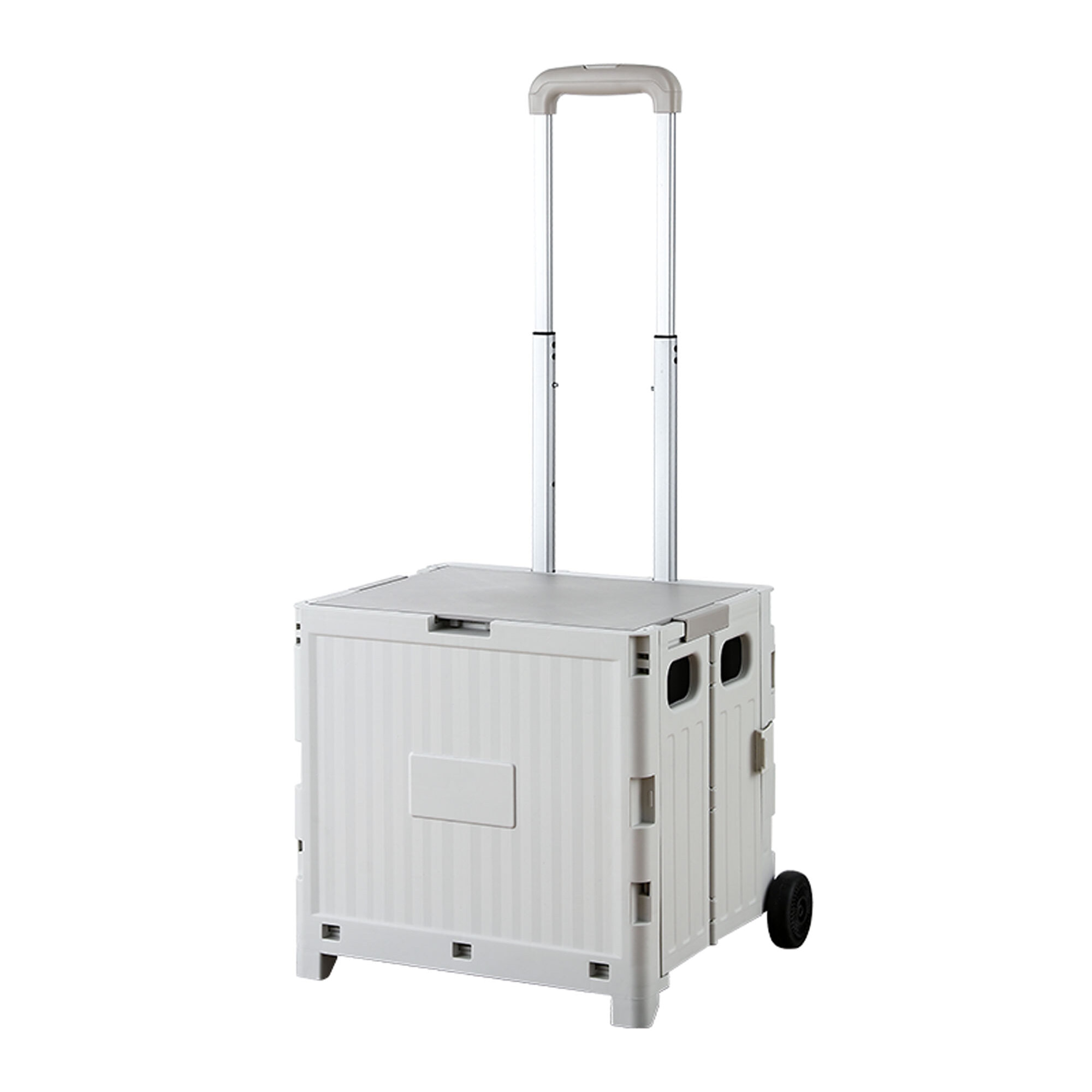 Carrito de almacenaje Plegable 38 × 34 × 85,5 cm cm con 2 ruedas color Gris-32L