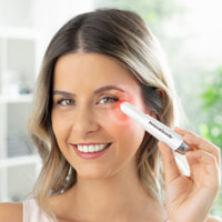 Massaggiatore per occhi anti-età therey wellness beauty - bianco - ø2,3x11,8 cm