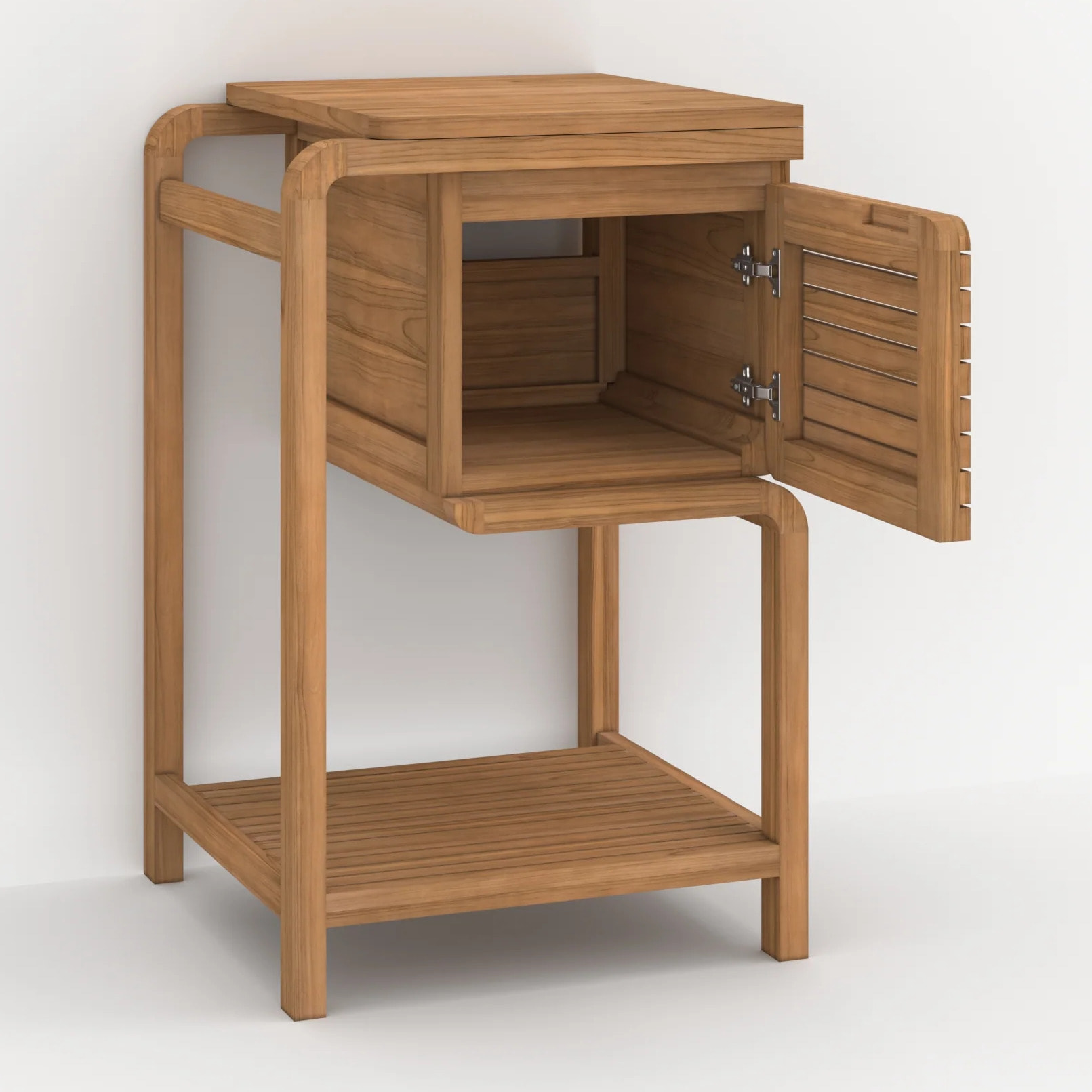 Meuble de salle de bain en bois de teck 50 cm - Lucette