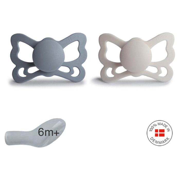 Frigg Pack 2 Chupetes Anat. Silicona Butterfly