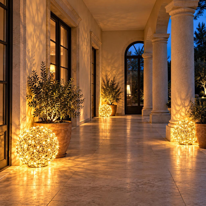 Sfera con 1440 led 10% flash pvc - Pezzi 1 - ORO - Bianchi Dino SpA