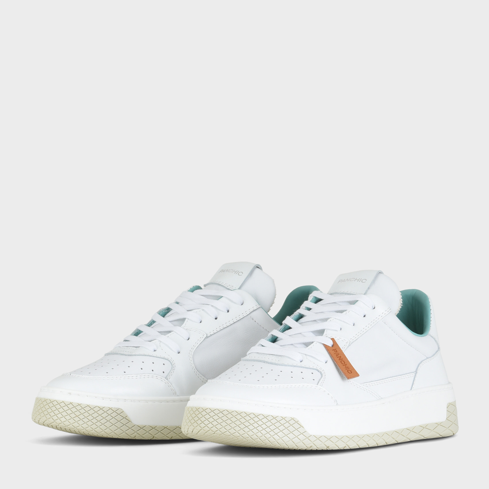 SNEAKER LOW P02 UOMO IN PELLE BIANCO