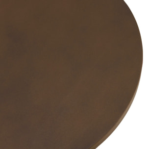 NESTOR - Table d'appoint ronde en béton marron D40cm