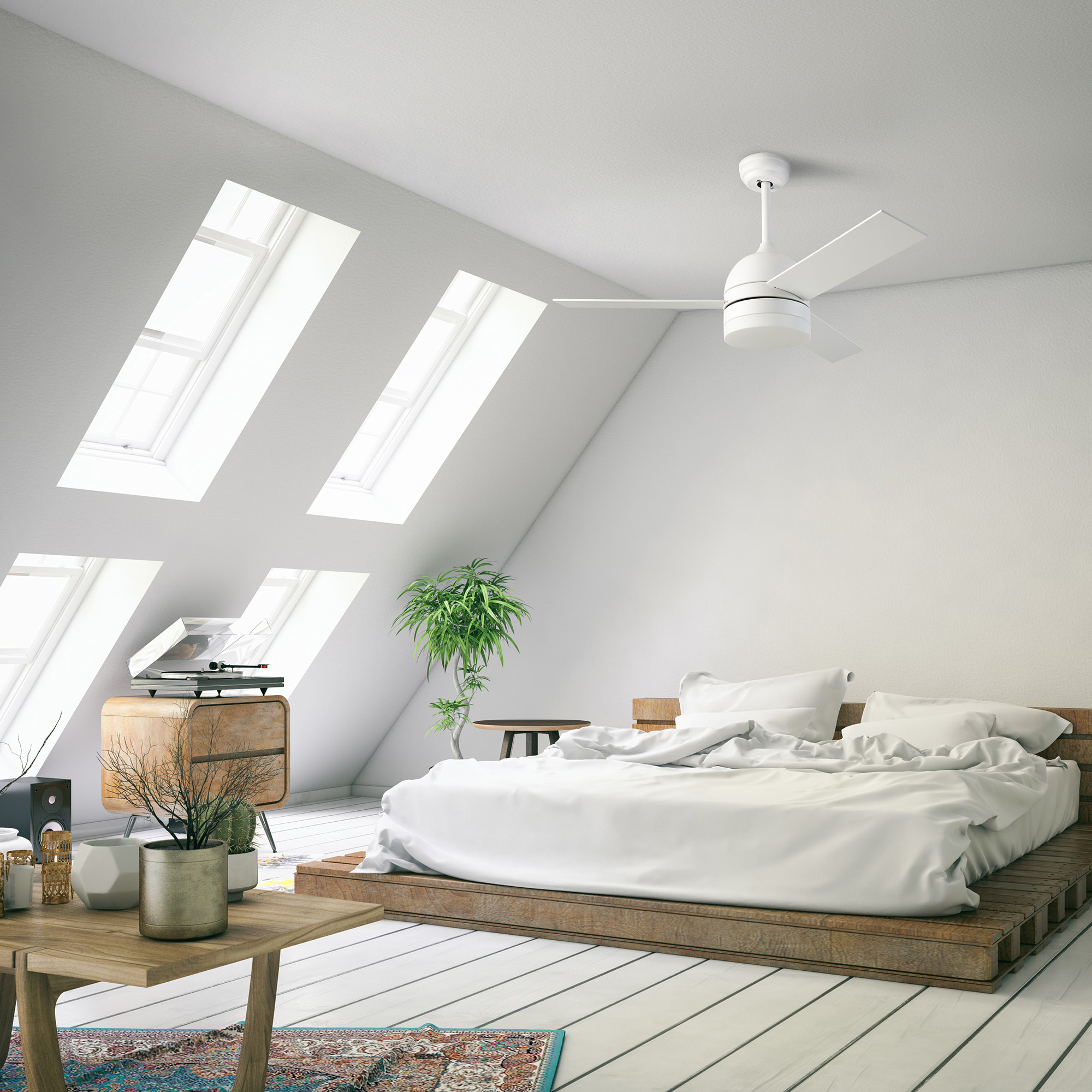 Forlight Ventilador IP20 Windy Blanco Blanco