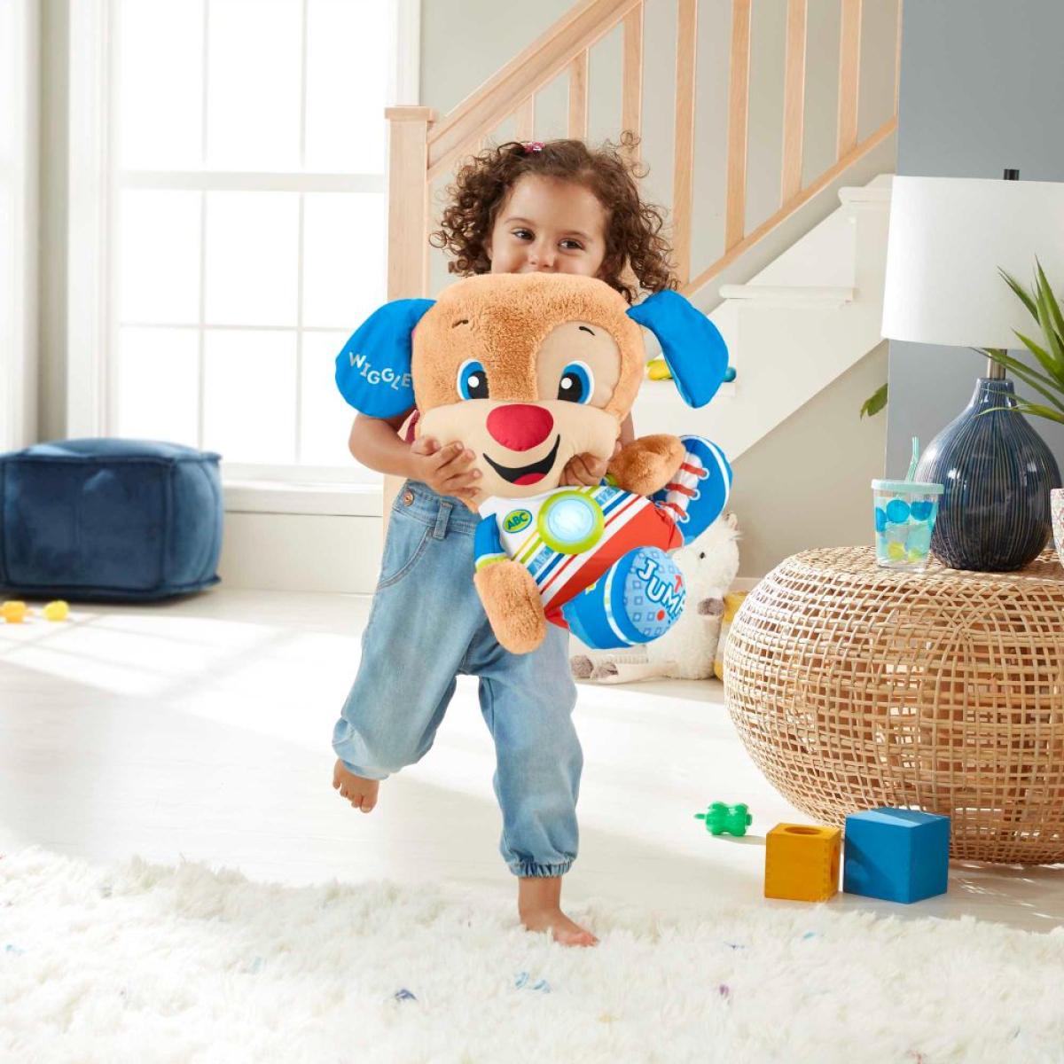 Fisher-Price Il Cagnolino Grande Peluche Musicale Ridi e Impara unisex Fisher-Price Multicolor