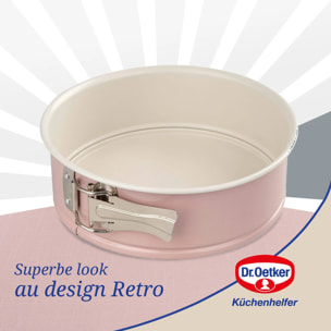 Ensemble de 2 Moules à manqué à charnière 20 cm Dr. Oetker Rétro