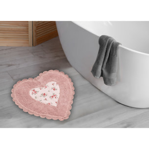 Tappeto Bagno A Forma Di Cuore Vie En Rose Rosa