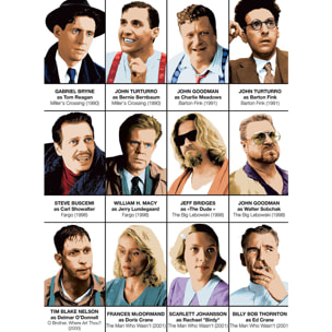 Affiche - Coen brothers characters - Olivier Bourdereau