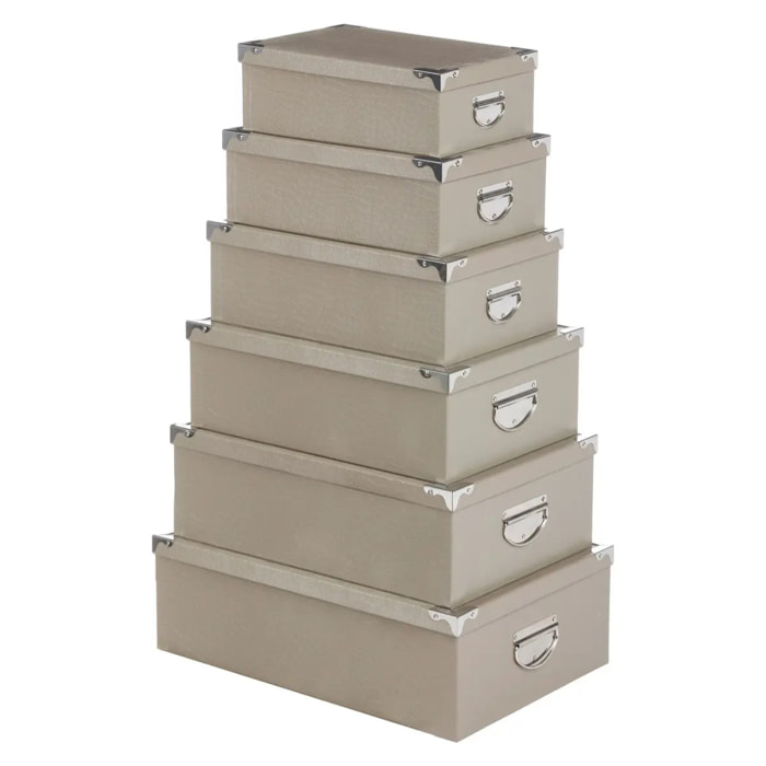 Lot de 6 boîtes crocos
