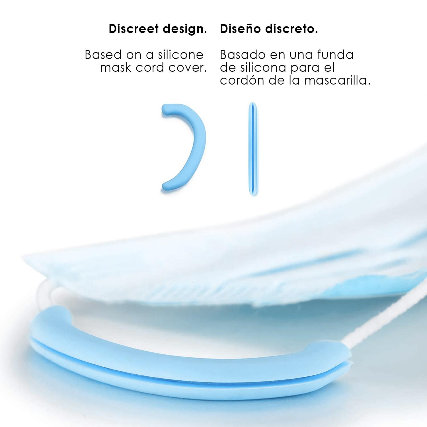 Protector de oreja para mascarillas, de silicona quirúrgica